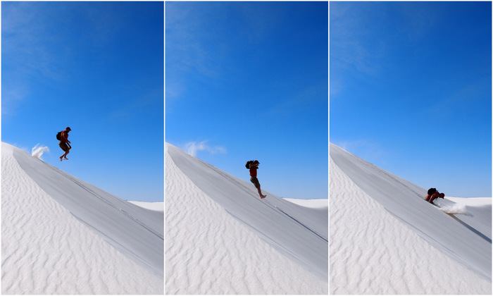 white sands