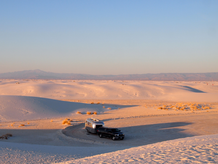 white sands