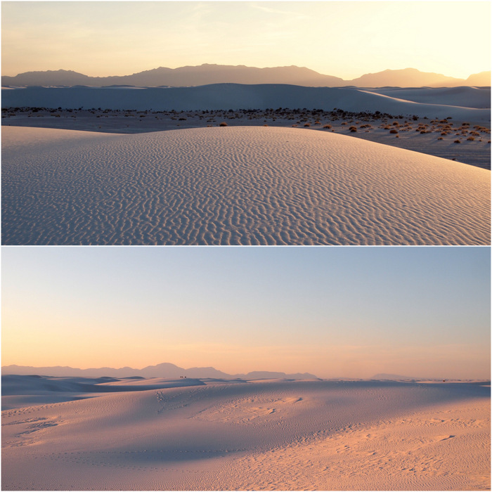 white sands