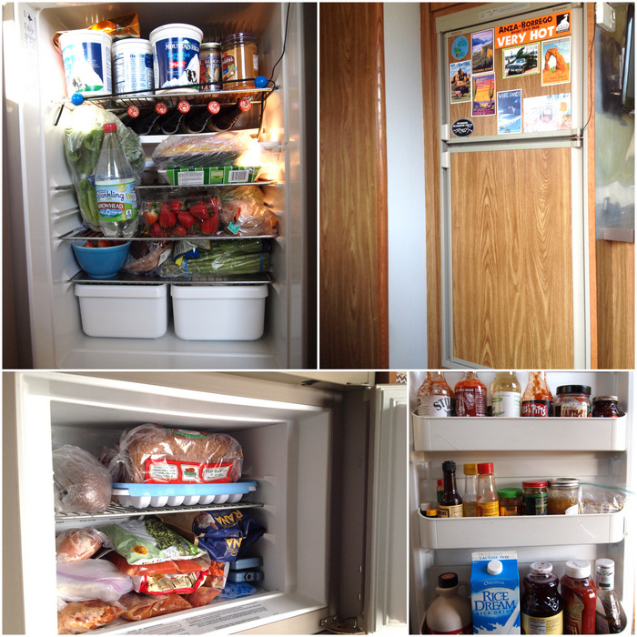 The fridge & freezer