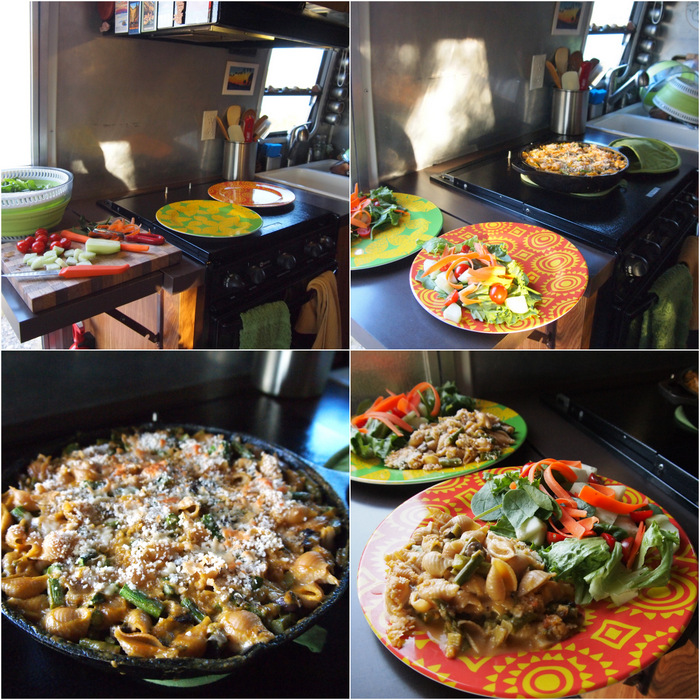 Veggie Tetrazzini + Salad