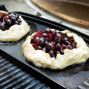 Cherry pies on the grill