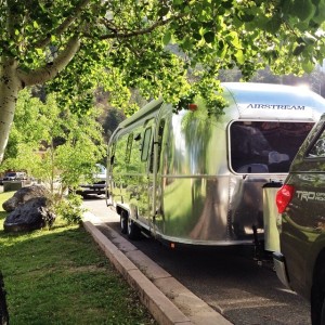 Street side camping in Red River