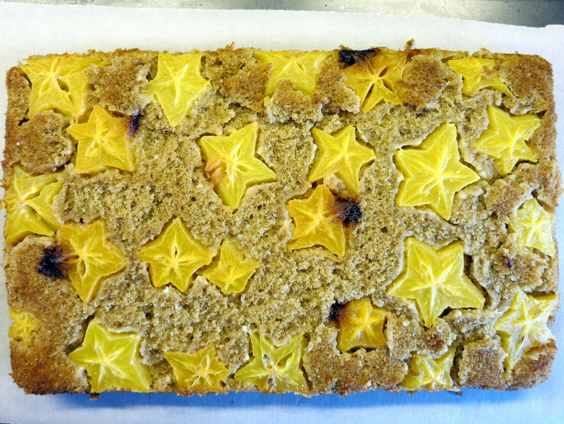 Starfruit Upside Down Cake