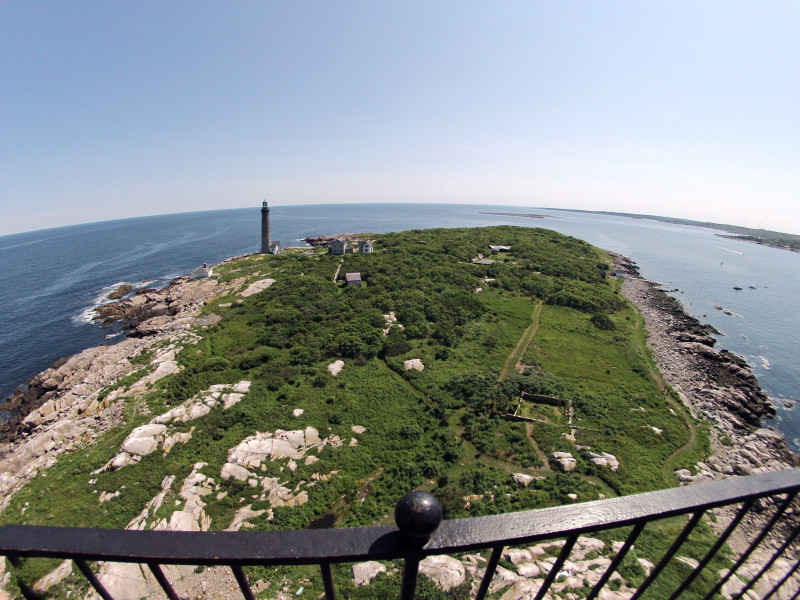 A view from the top of the north lighthouse