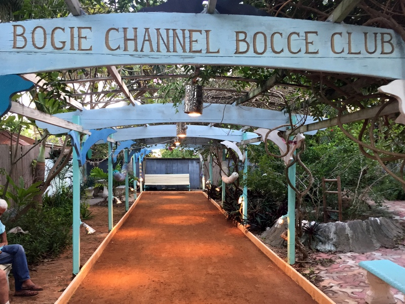 Bocce night on Big Pine Key