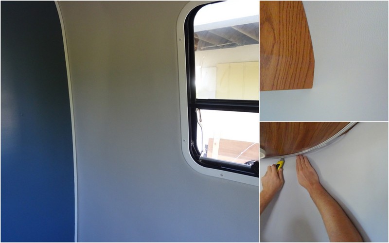 Replacing Airstream vinyl walls