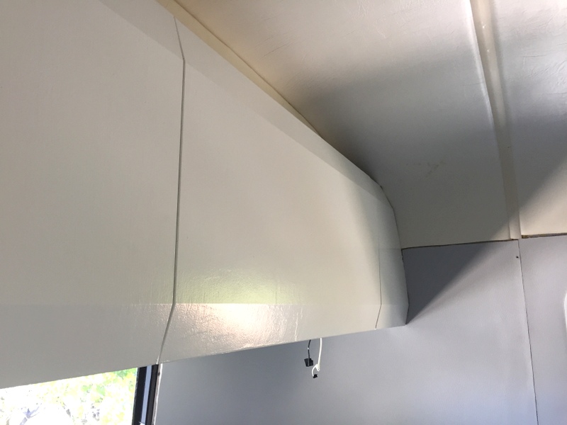 New painted Airstream cabinets