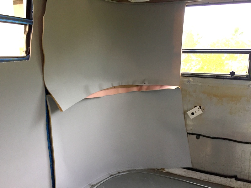 Replacing Airstream mouse fur walls