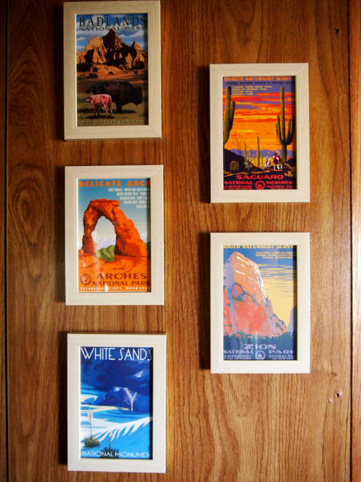 National Park Postcard Display