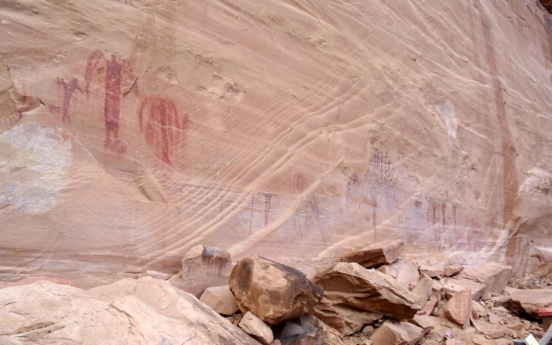 Buckhorn Drawn Pictograph Panel