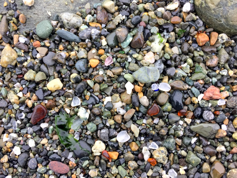 Glass Beach in Port Townsend, WA