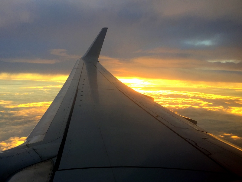 Sunset from the plane