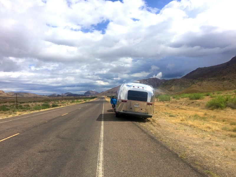 Airstream on a Texas Roadside