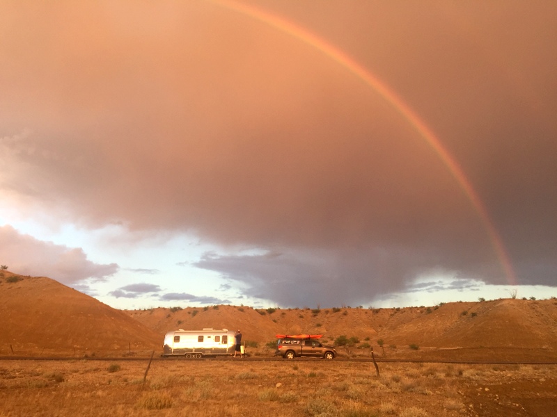 Rainbow over Airstream