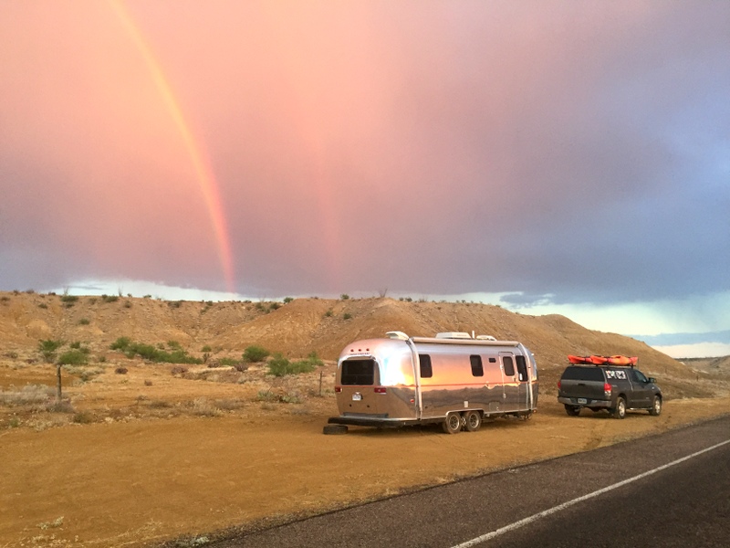 Rainbow over Airstream