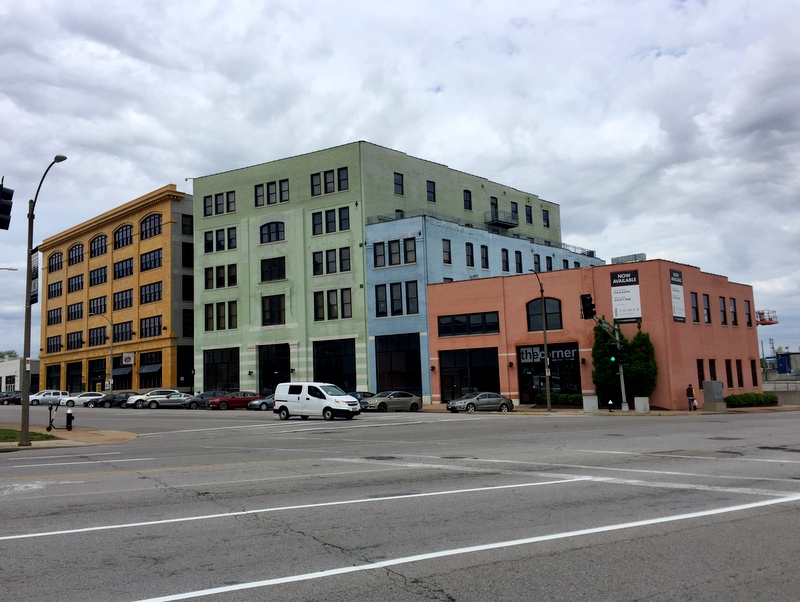 Colorful buildings in St. Louis